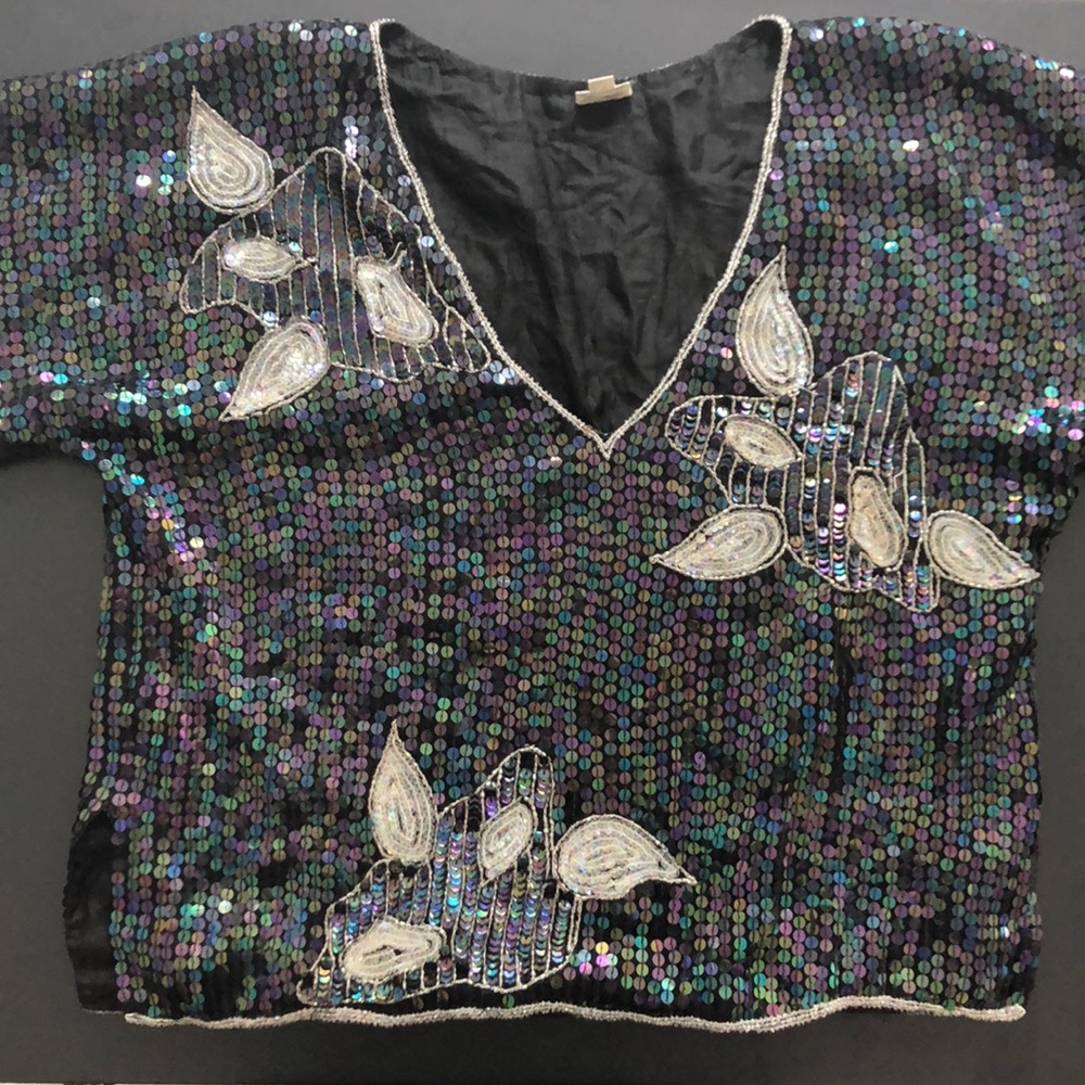 Vintage Sequin Top